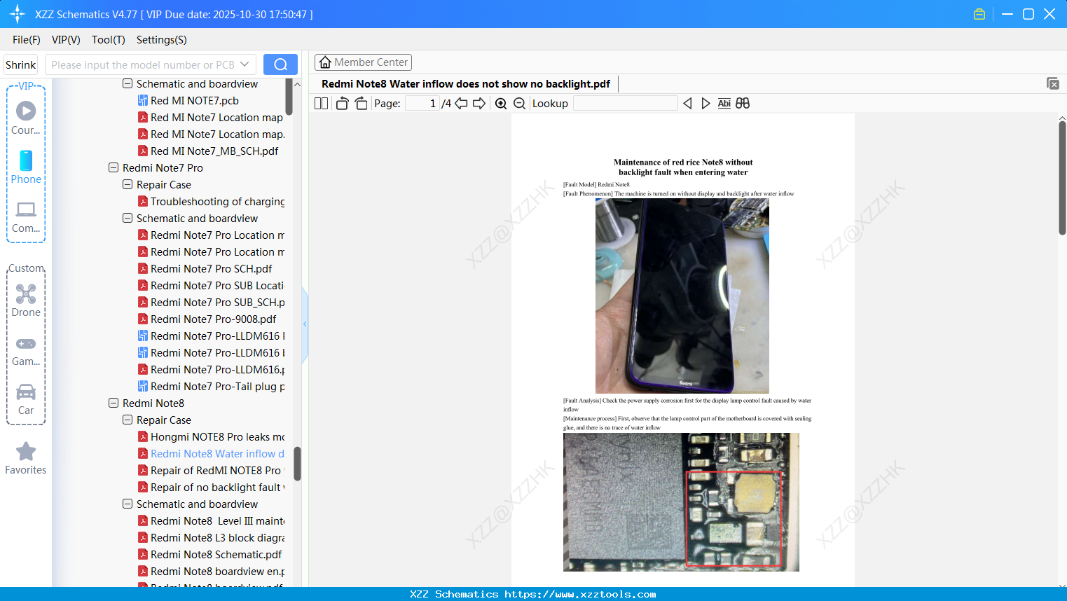 Xiaomi Redmi Note8 Water Inflow Does Not Show No Backlight